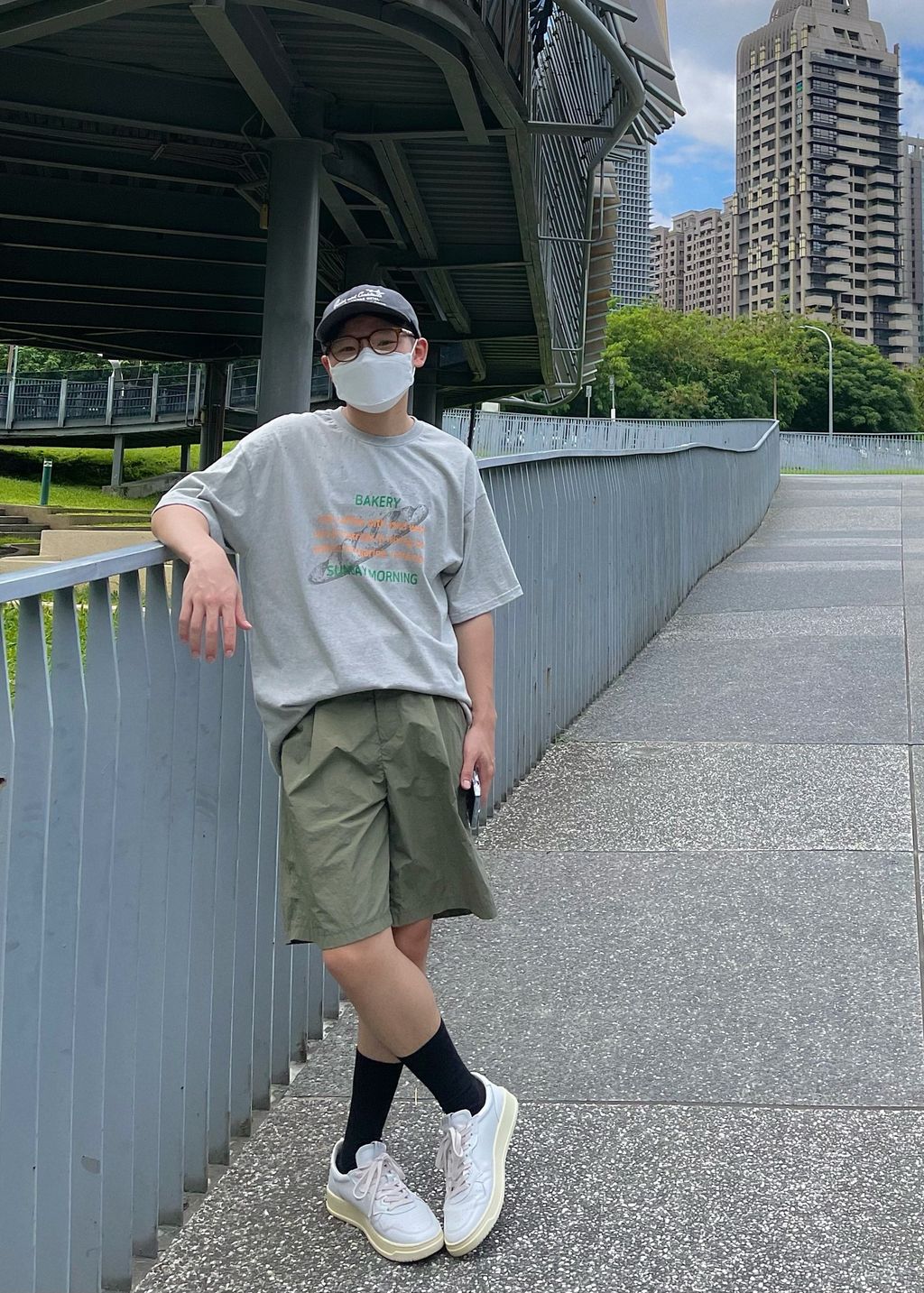 OPPAKOREA 細褶百慕達機能短褲 (3色)