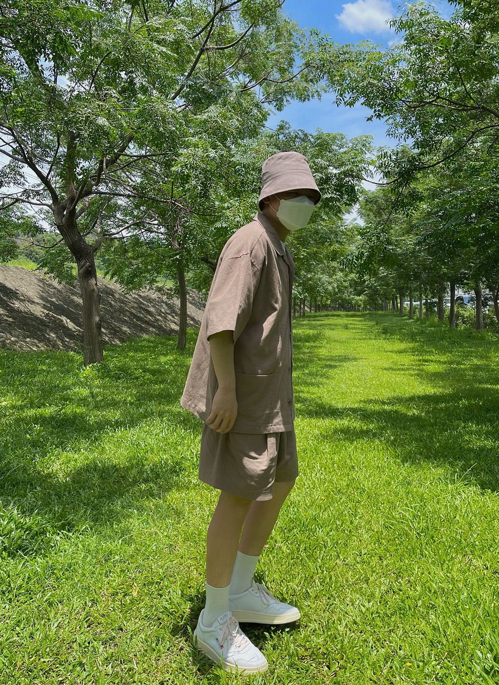 OPPAKOREA 亞麻深桶漁夫帽 (3色) (夏日推薦!!!)