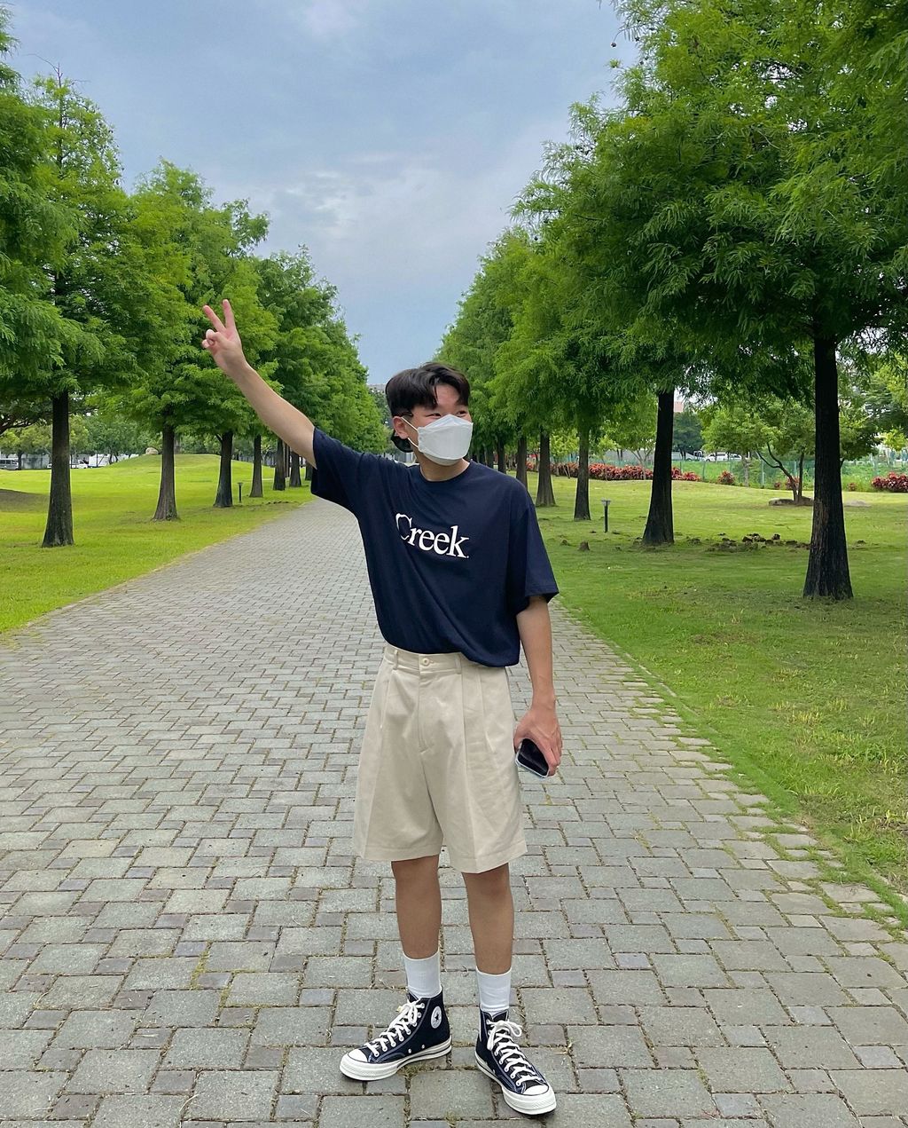 OPPAKOREA Creek 英字短T (4色)