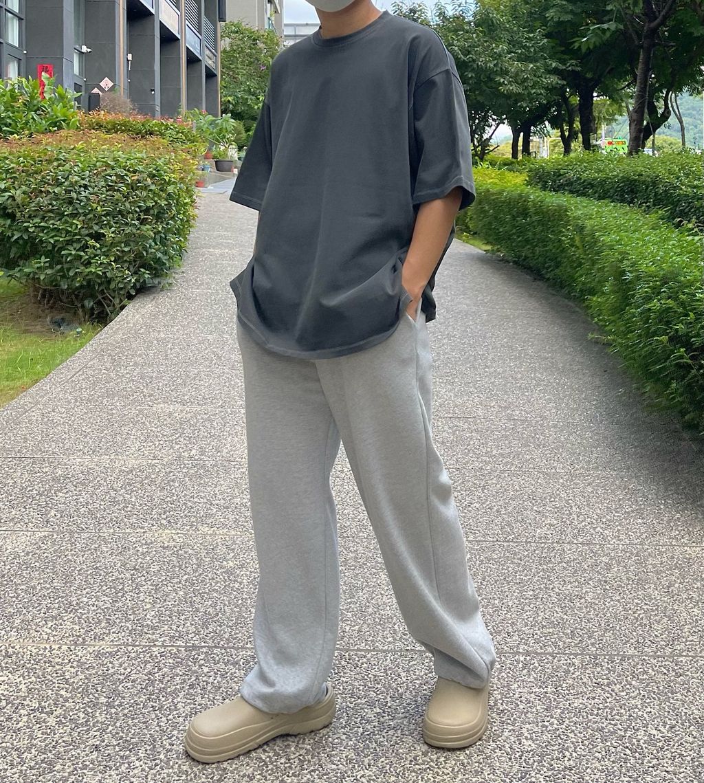 OPPAKOREA 質感水洗開衩厚磅短T (3色)