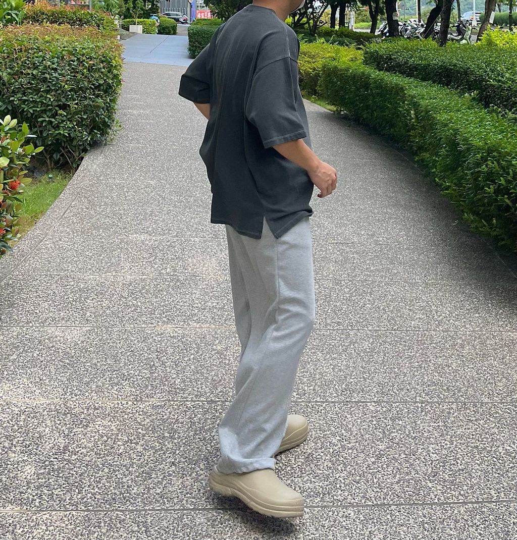 OPPAKOREA 質感水洗開衩厚磅短T (3色)