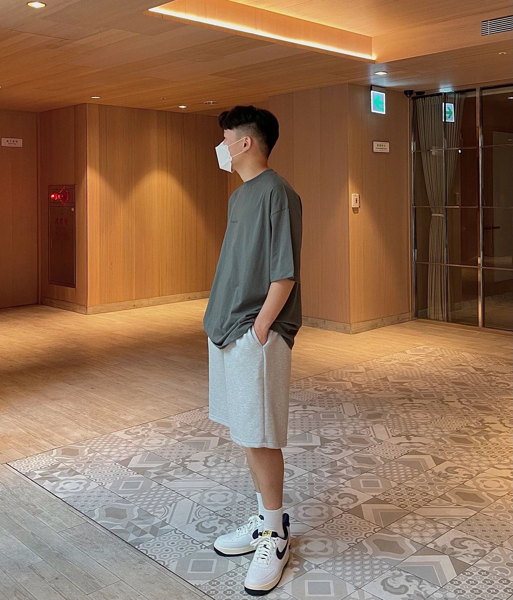 OPPAKOREA 綁帶及膝百慕達棉短褲 (3色) (挺拔的棉料/可搭配套裝)