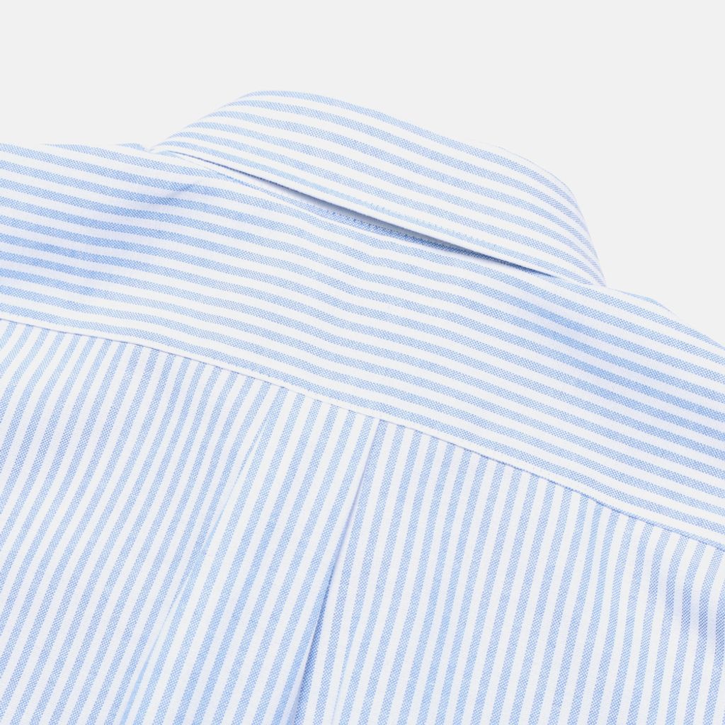 OPPAKOREA 雙口袋寬鬆條紋襯衫 (2色)