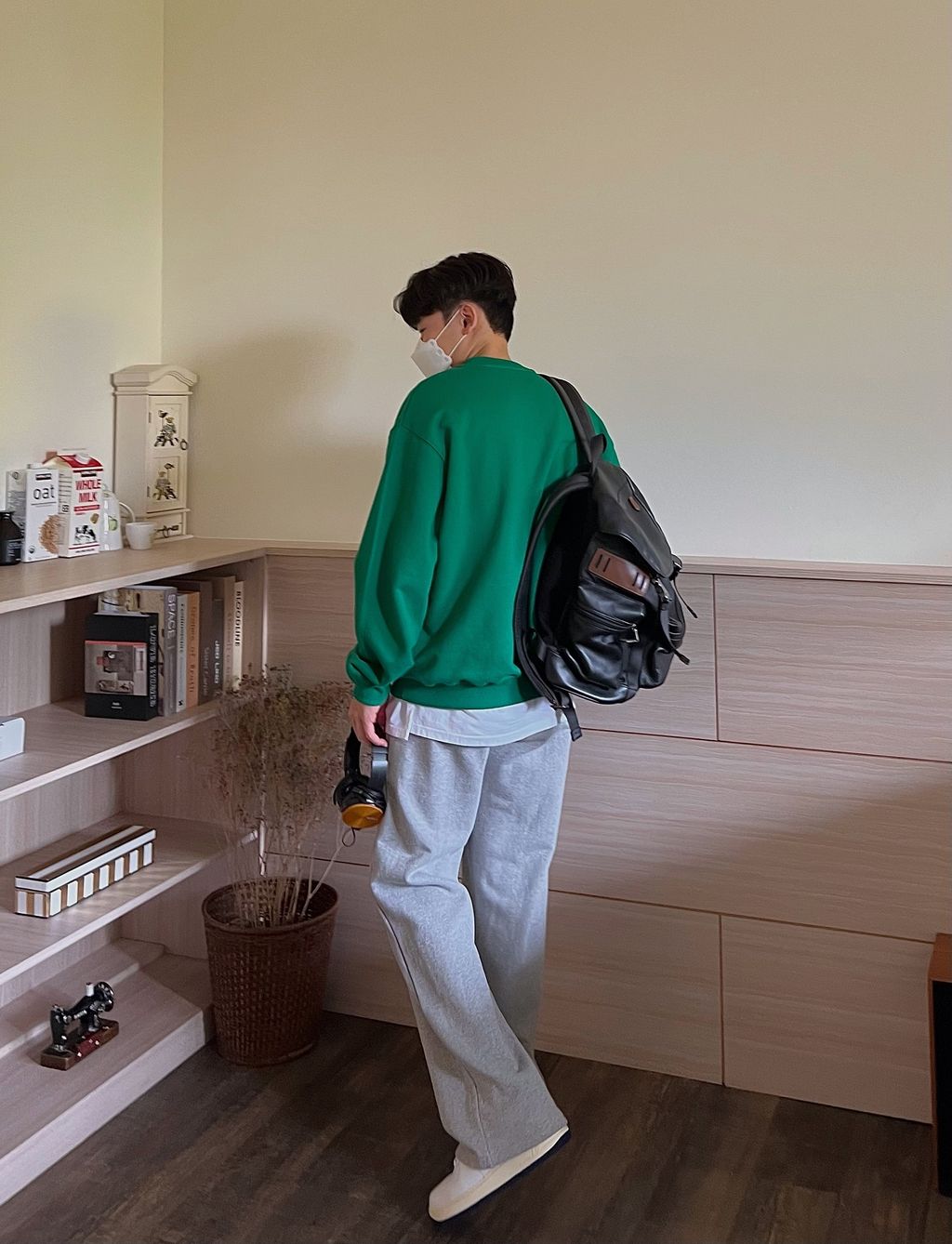 OPPAKOREA 大打褶厚磅棉寬褲 (5色) (日常推薦!!!)