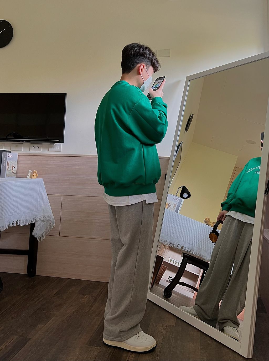OPPAKOREA 大打褶厚磅棉寬褲 (5色) (日常推薦!!!)