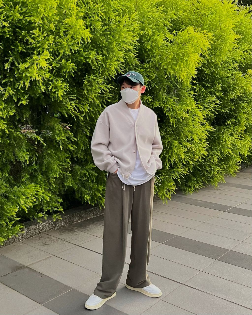 OPPAKOREA 大打褶厚磅棉寬褲 (5色) (日常推薦!!!)