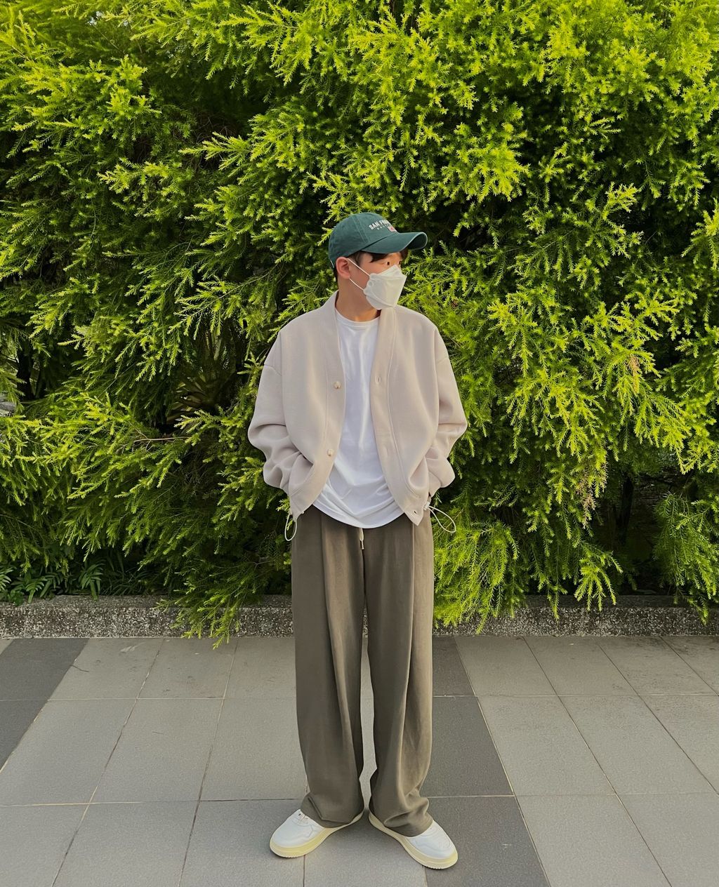 OPPAKOREA 大打褶厚磅棉寬褲 (5色) (日常推薦!!!)