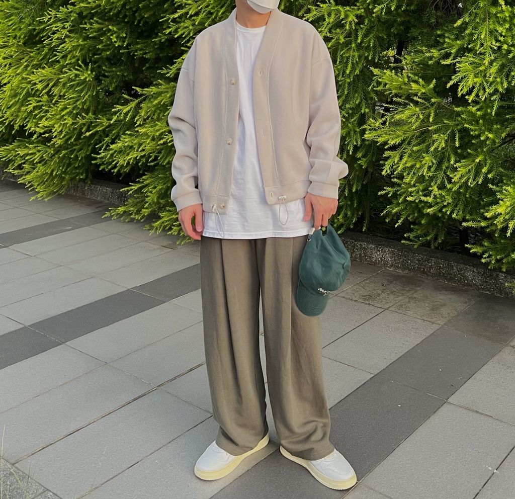 OPPAKOREA 大打褶厚磅棉寬褲 (5色) (日常推薦!!!)