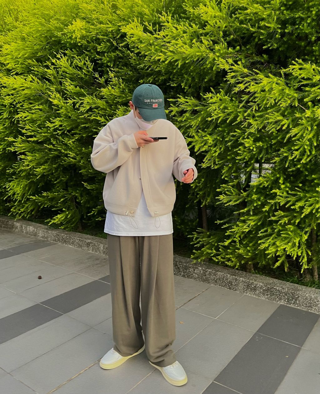 OPPAKOREA 大打褶厚磅棉寬褲 (5色) (日常推薦!!!)