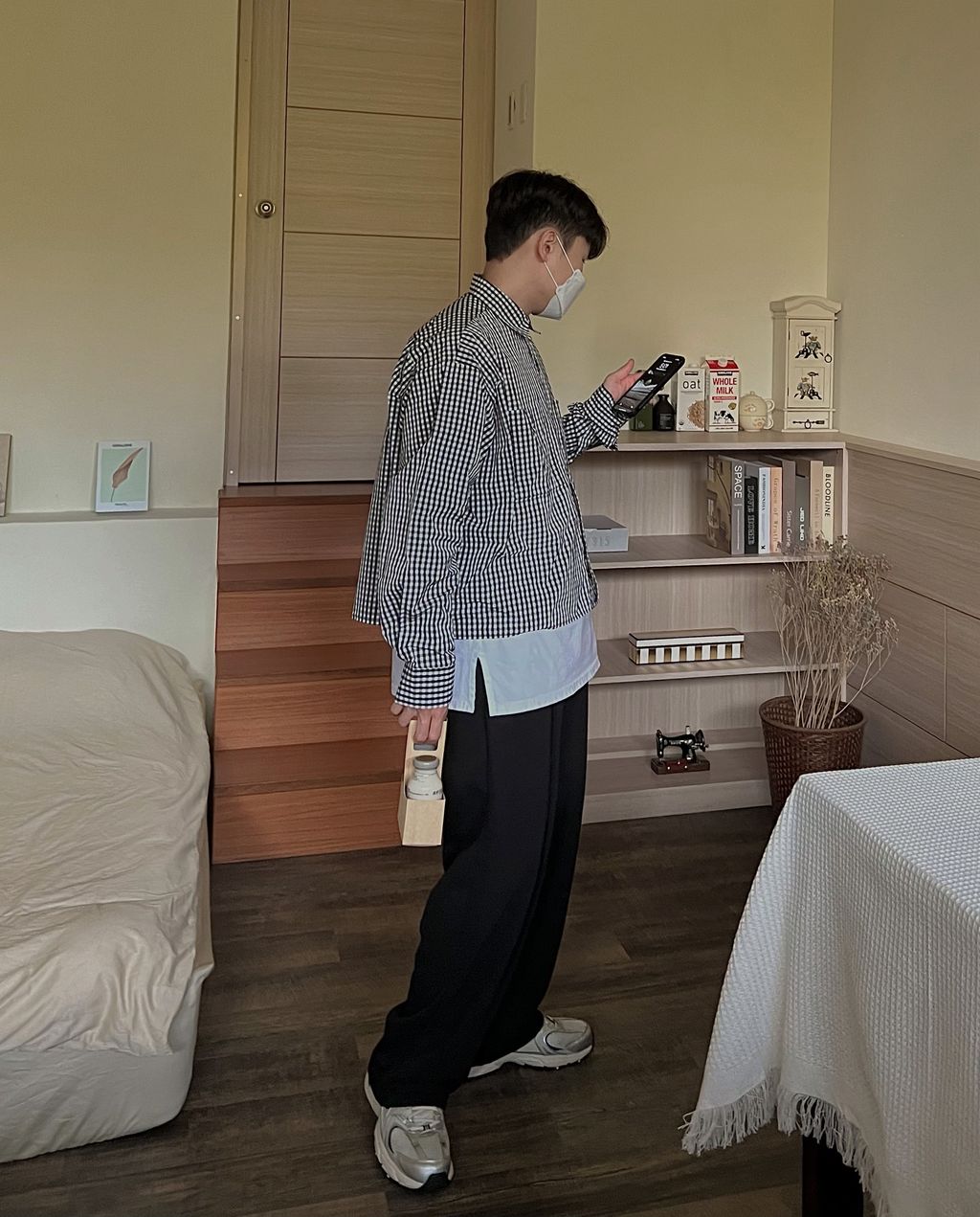 OPPAKOREA 大打褶厚磅棉寬褲 (5色) (日常推薦!!!)