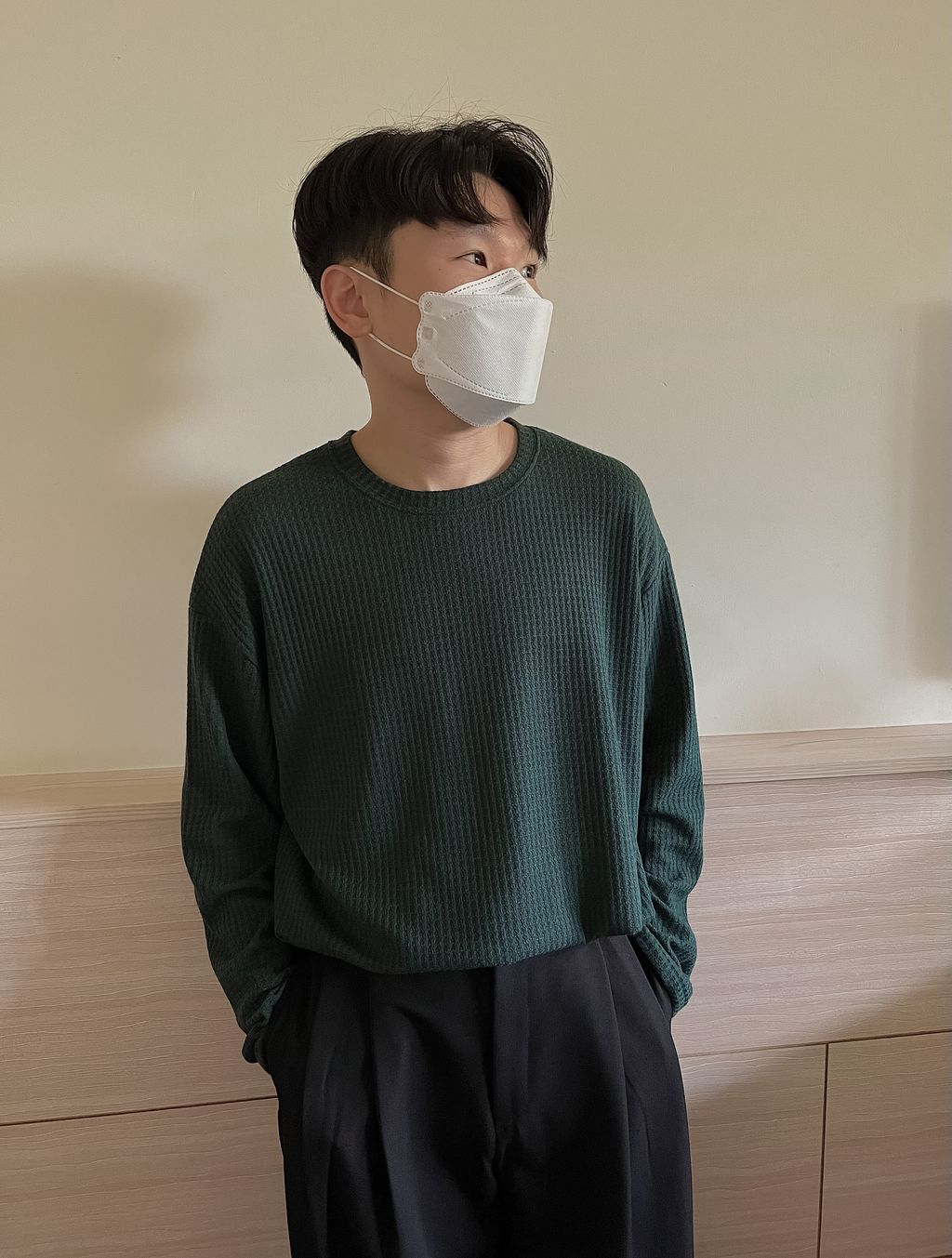 OPPAKOREA 細格針織薄長T (4色)