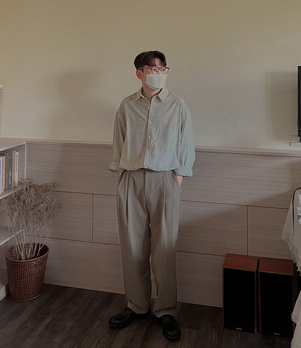 OPPAKOREA Cozy 後鬆緊兩褶休閒寬褲 (3色) (極為推薦!!!)