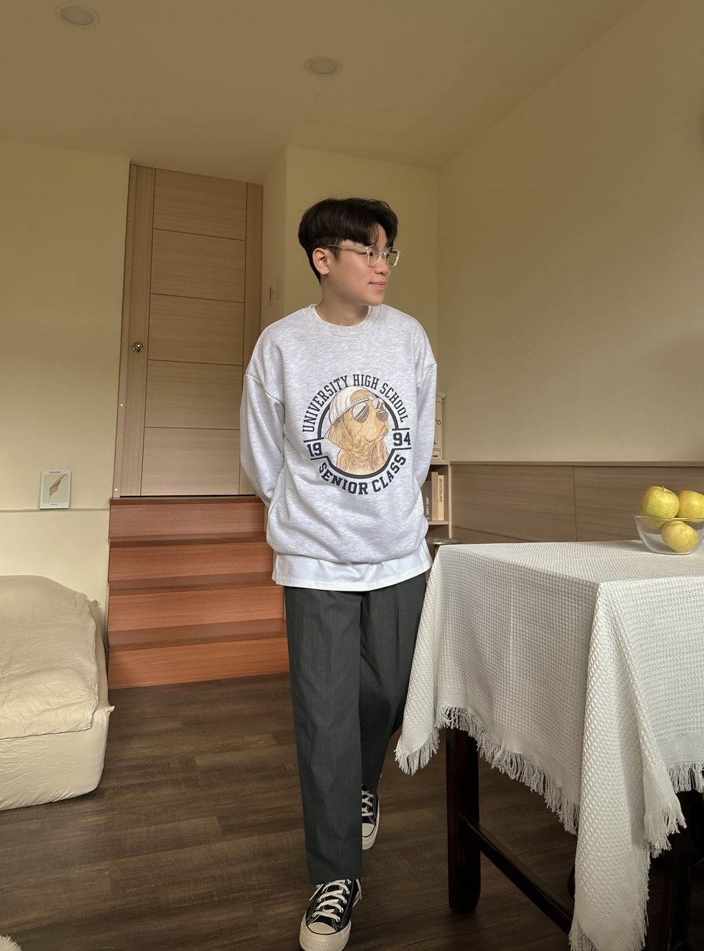 OPPAKOREA Fresh 打褶錐形休閒褲 (5色) (推薦單品!!!)