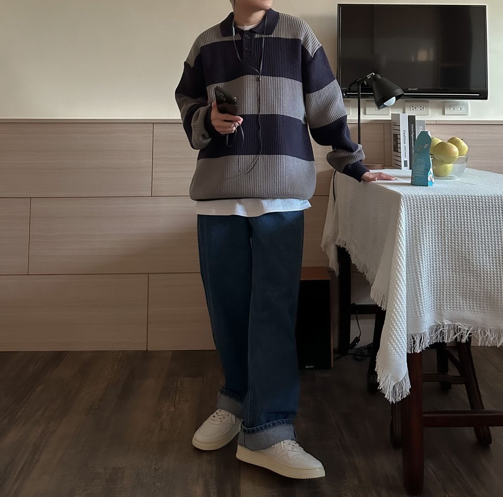 OPPAKOREA Daily 極簡中筒牛仔寬褲 (3色)