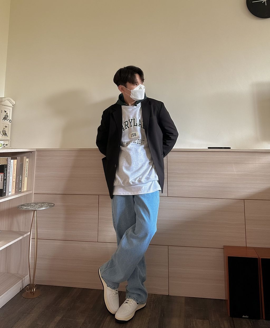 OPPAKOREA Daily 極簡中筒牛仔寬褲 (3色)