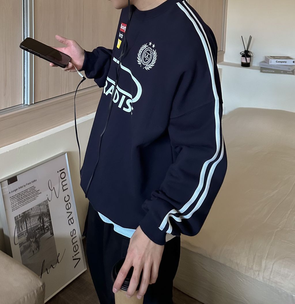 OPPAKOREA Society sporty sweatshirt (2色)