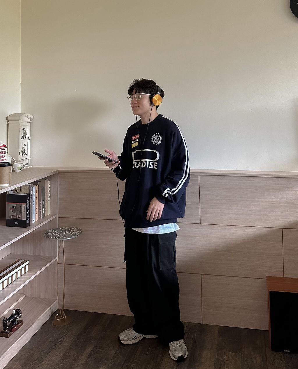 OPPAKOREA Society sporty sweatshirt (2色)