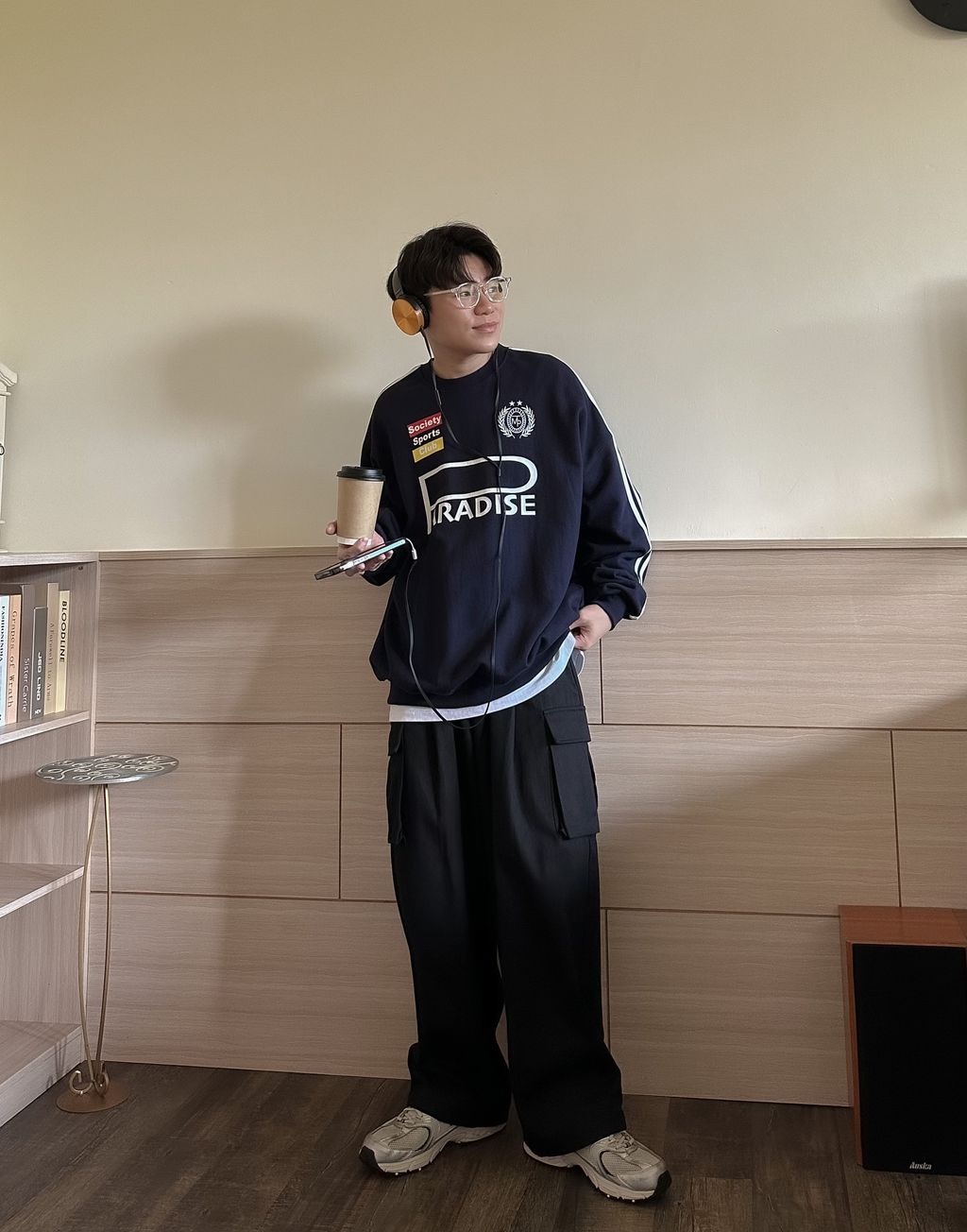OPPAKOREA Society sporty sweatshirt (2色)