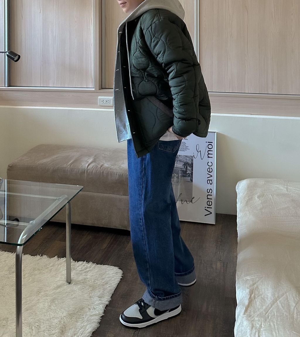 OPPAKOREA Daily 極簡中筒牛仔寬褲 (3色)