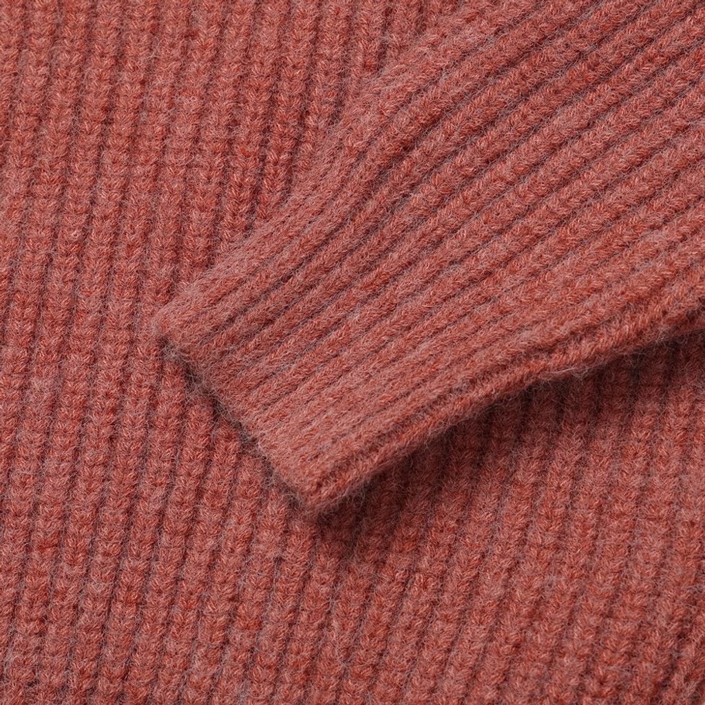 OPPAKOREA 混色厚磅開襟針織外套 (3色)
