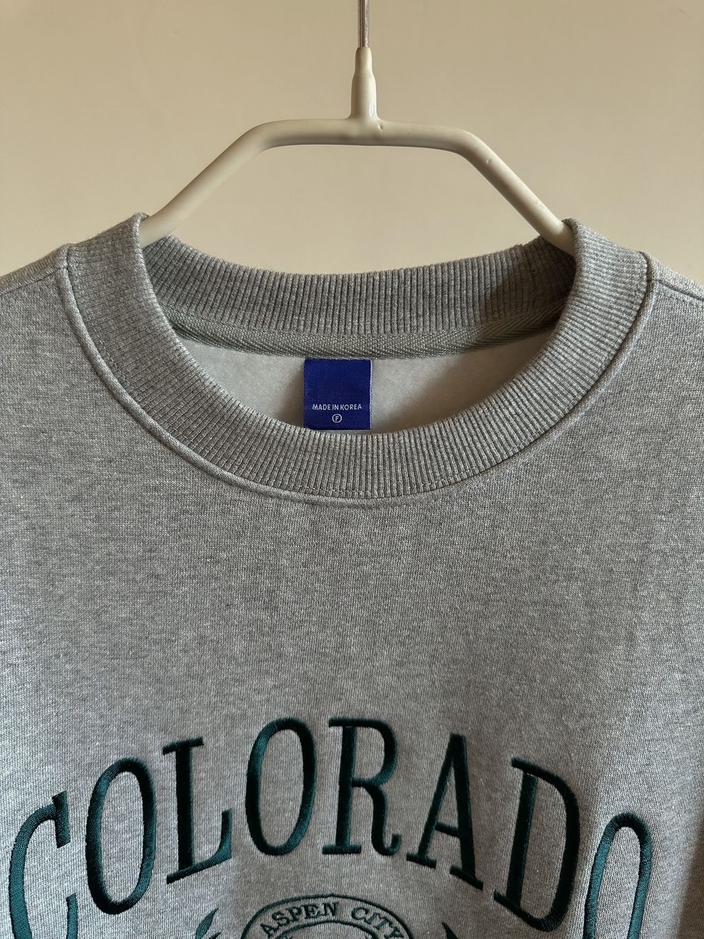 OPPAKOREA Colorado 刺繡刷毛衛衣 (3色)