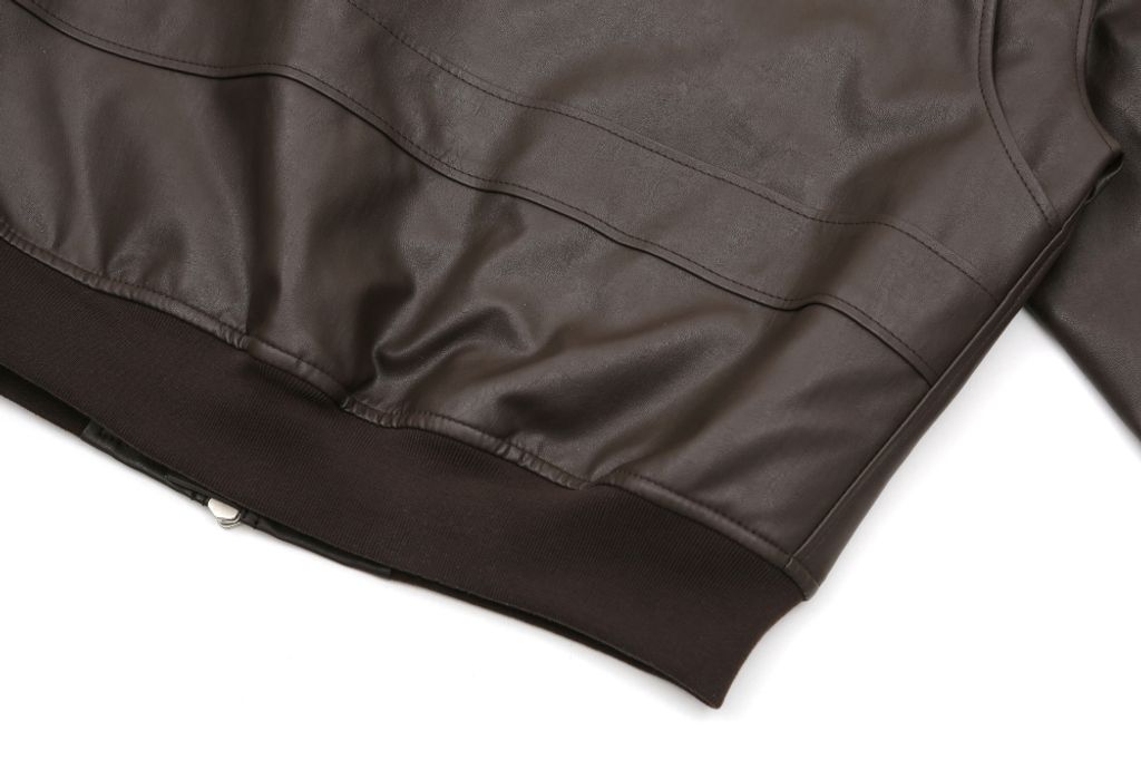 OPPAKOREA [High Quality] 野馬口袋皮革外套 (2色) (內裏三盎司鋪棉)