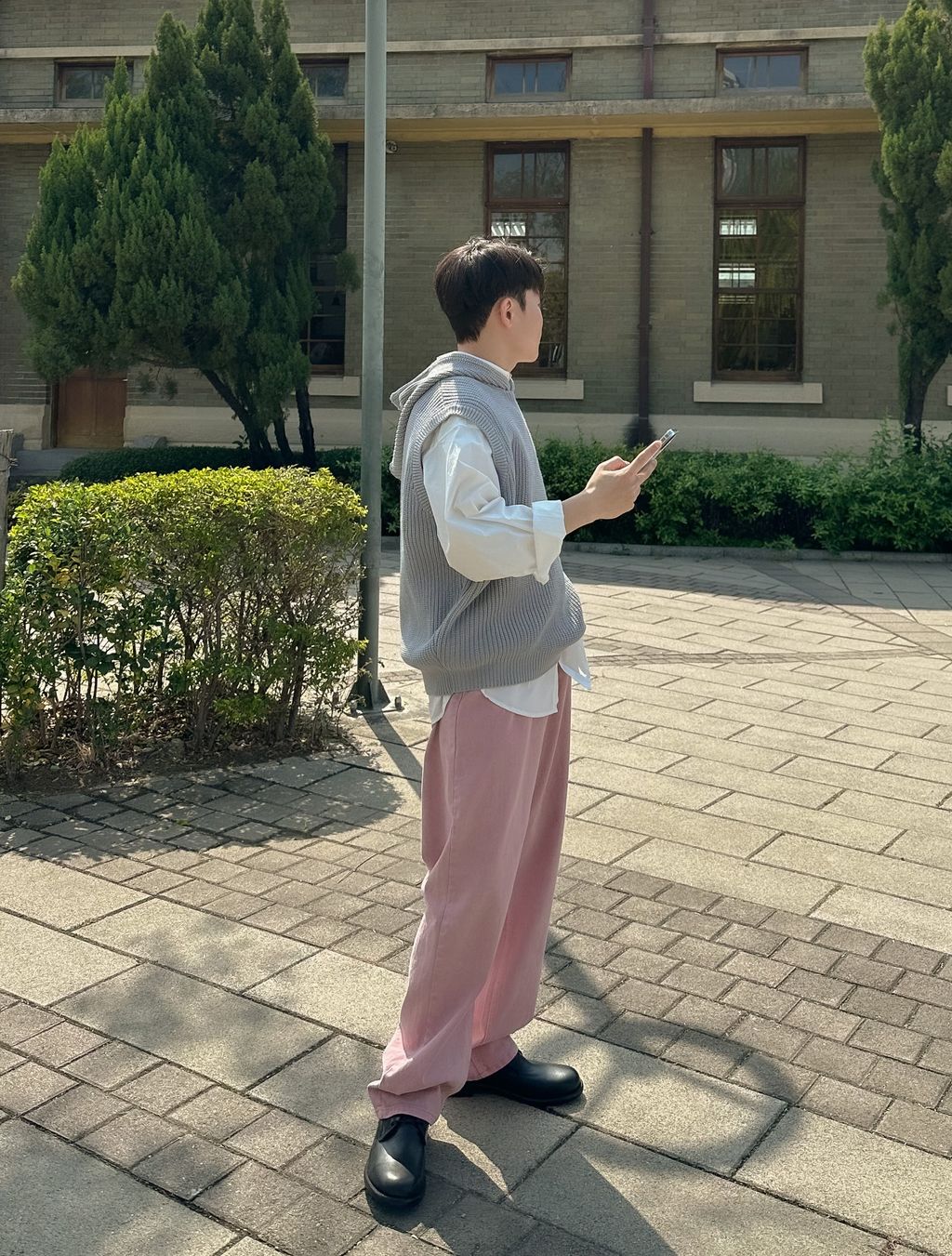 OPPAKOREA 連帽針織背心 (3色)