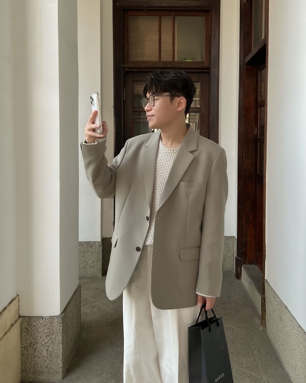 OPPAKOREA Modern 2扣西裝外套 (3色)