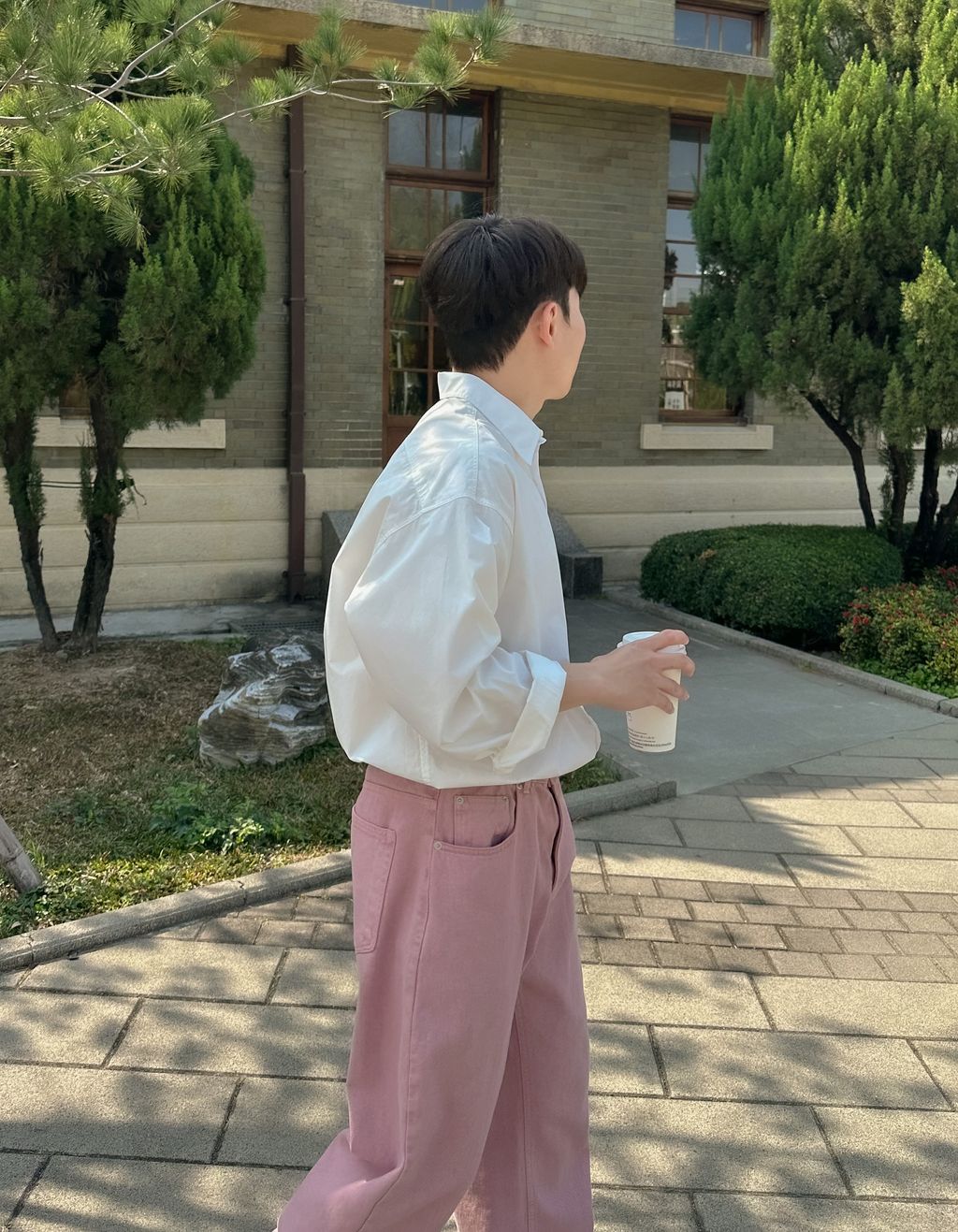 OPPAKOREA Comfy 口袋棉質襯衫 (3色) (優質高密度棉)