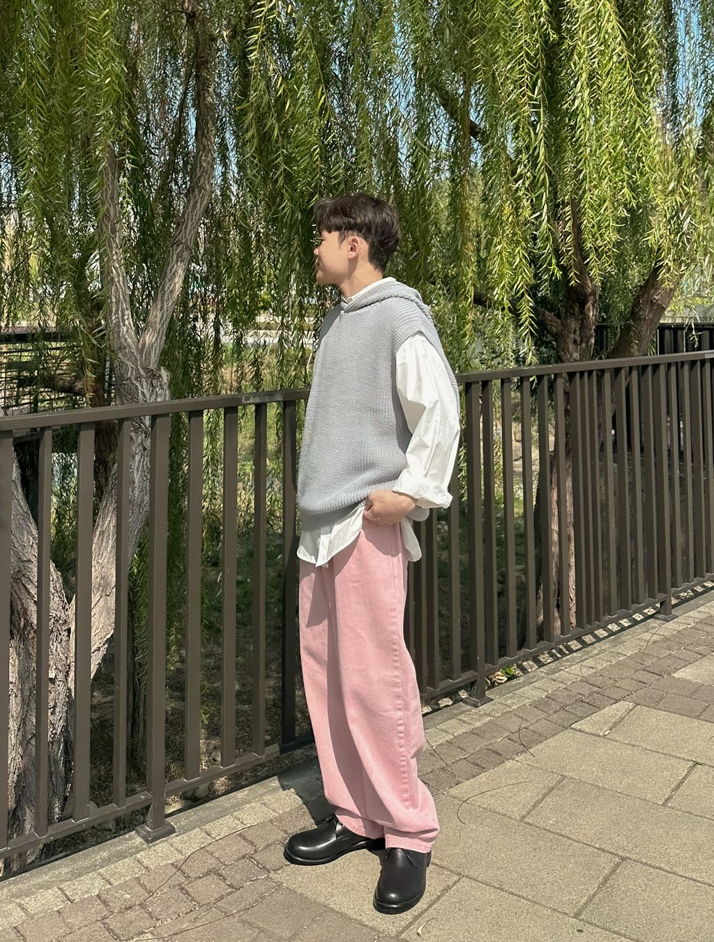 OPPAKOREA Comfy 口袋棉質襯衫 (3色) (優質高密度棉)