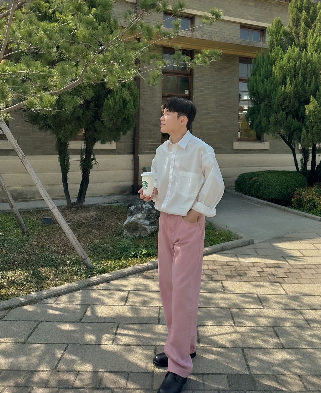 OPPAKOREA Comfy 口袋棉質襯衫 (3色) (優質高密度棉)