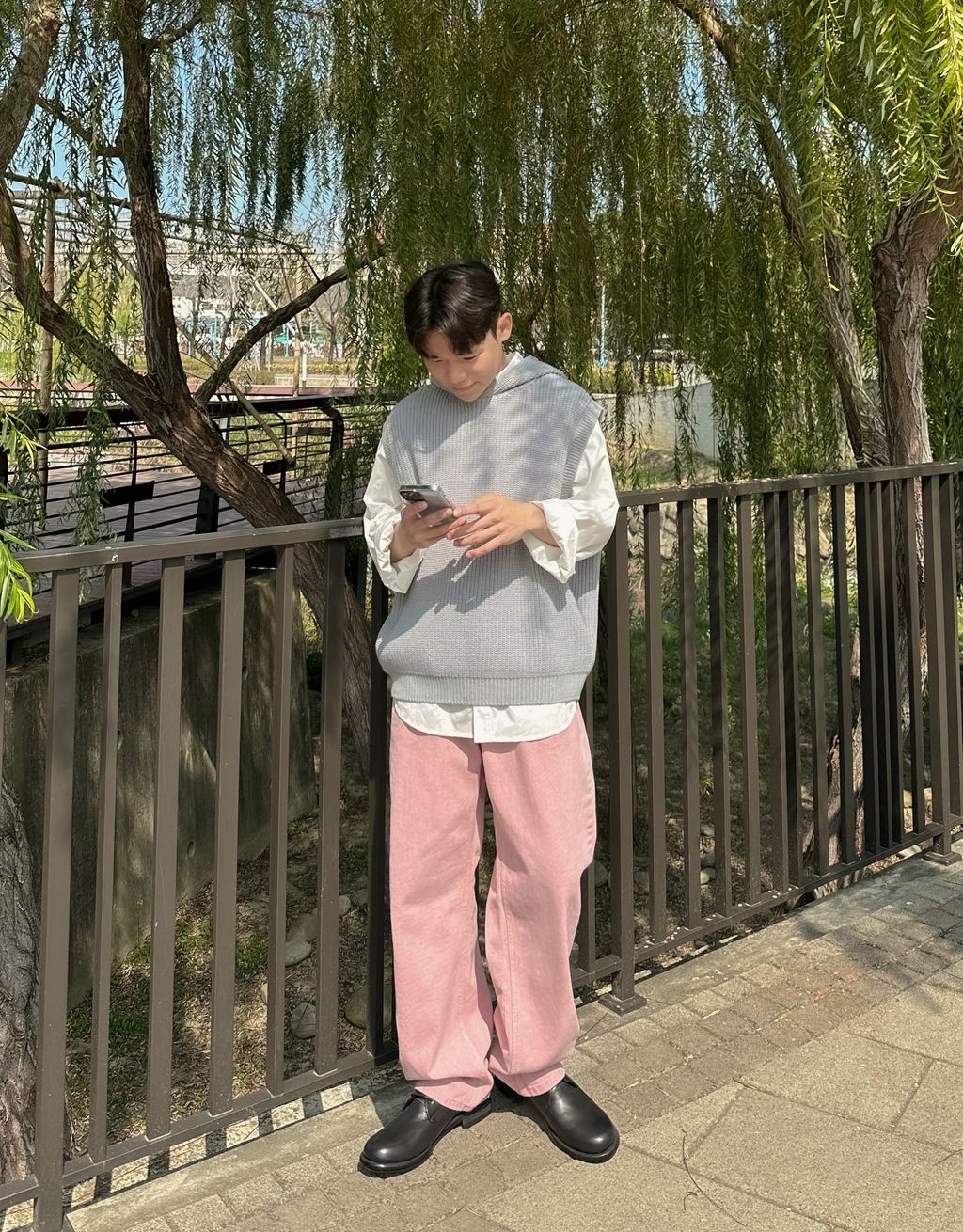 OPPAKOREA Comfy 口袋棉質襯衫 (3色) (優質高密度棉)
