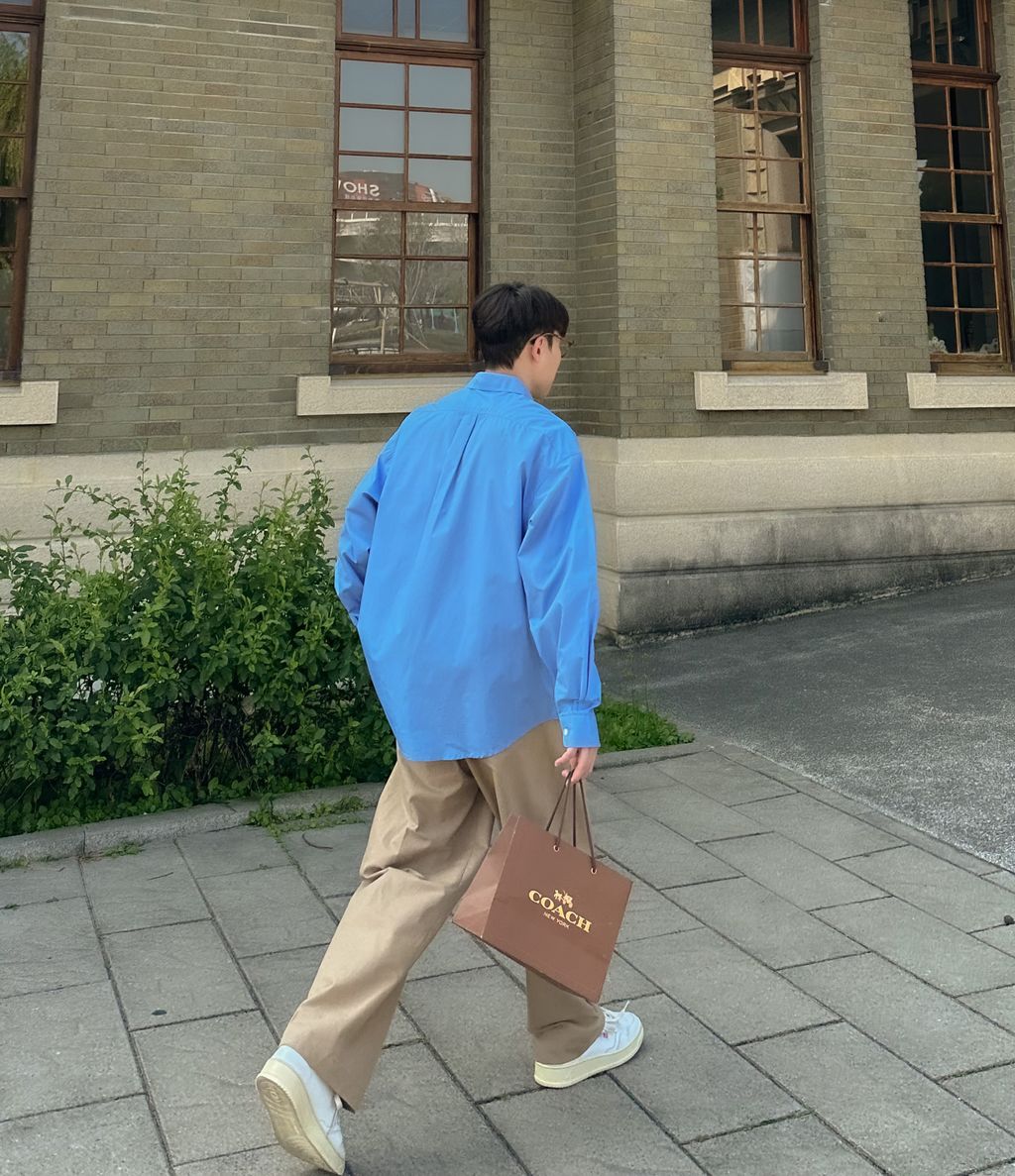 OPPAKOREA Comfy 口袋棉質襯衫 (3色) (優質高密度棉)
