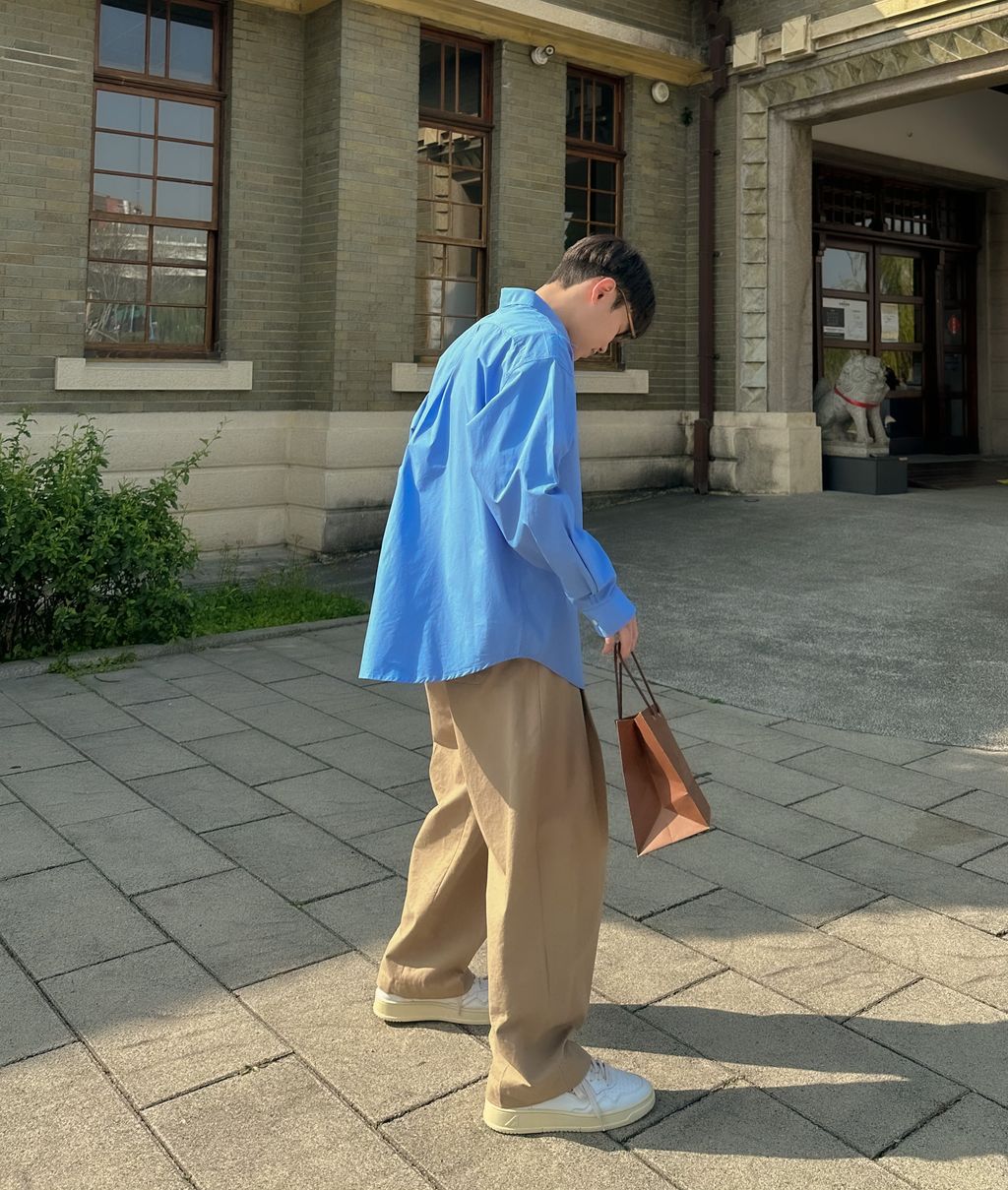OPPAKOREA Comfy 口袋棉質襯衫 (3色) (優質高密度棉)