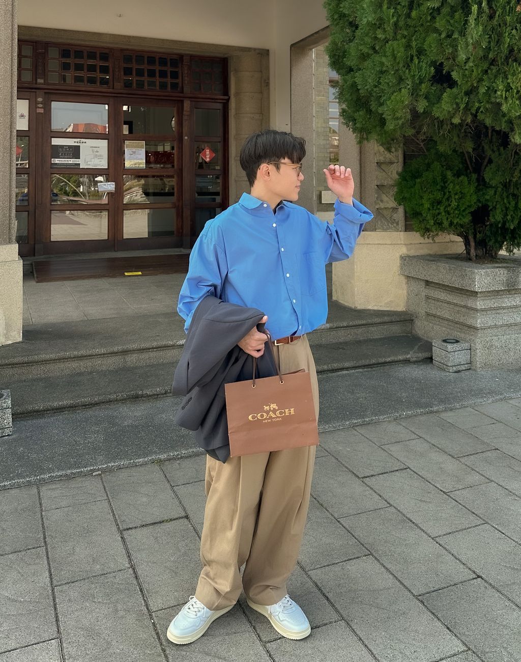 OPPAKOREA Comfy 口袋棉質襯衫 (3色) (優質高密度棉)