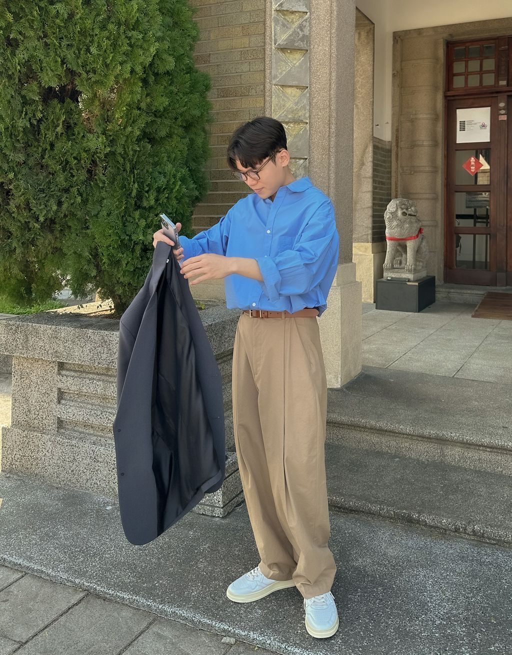 OPPAKOREA Comfy 口袋棉質襯衫 (3色) (優質高密度棉)
