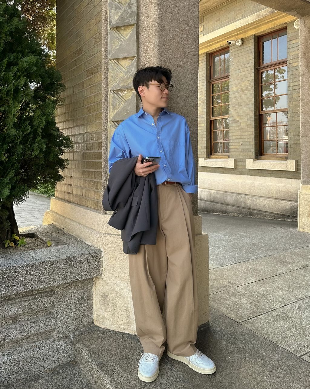 OPPAKOREA Comfy 口袋棉質襯衫 (3色) (優質高密度棉)