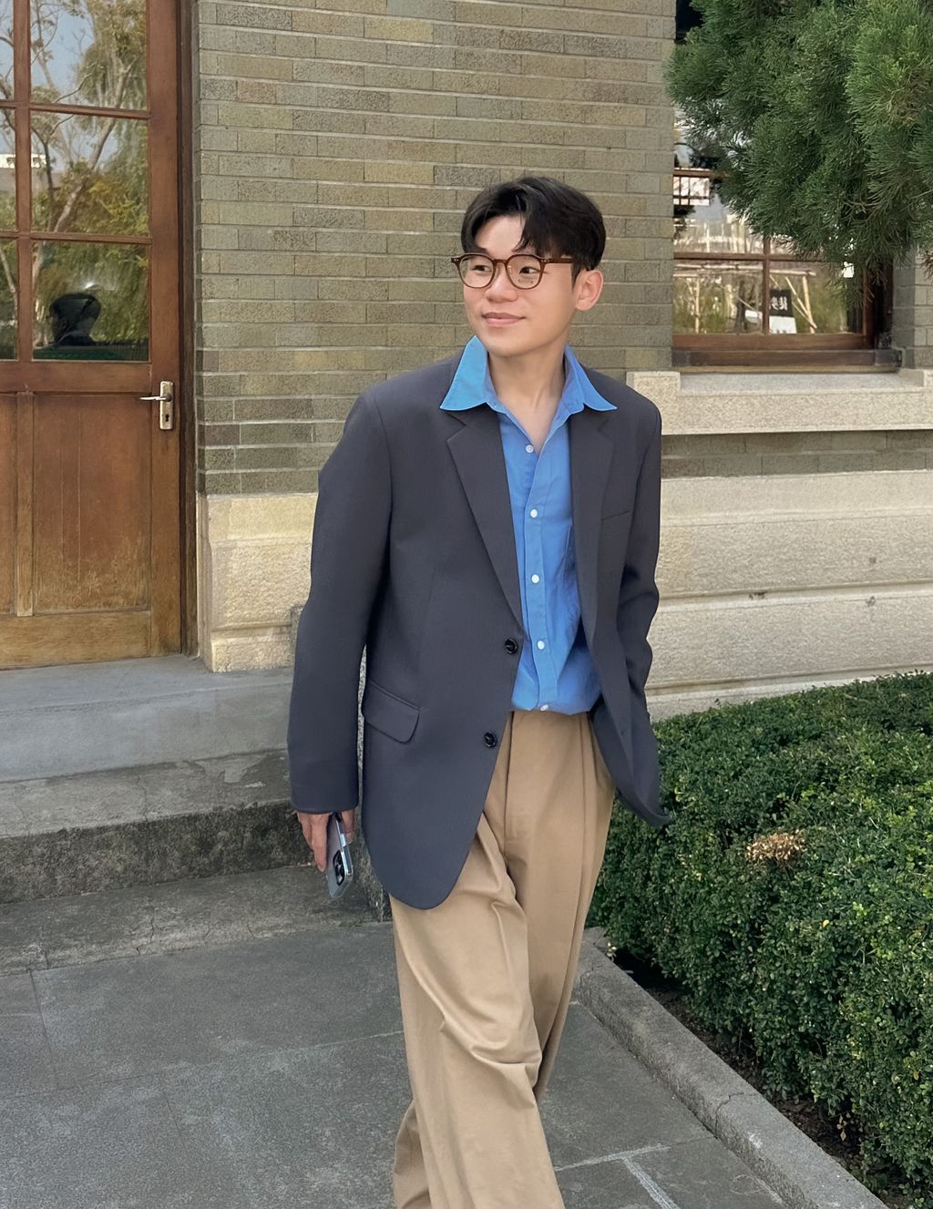 OPPAKOREA Comfy 口袋棉質襯衫 (3色) (優質高密度棉)