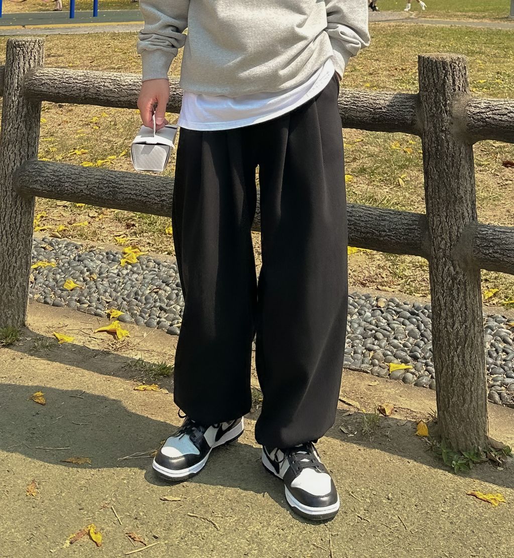 OPPAKOREA 2 way 三褶棉寬褲 (3色) (超漂亮的立體感/推薦單品!!!)