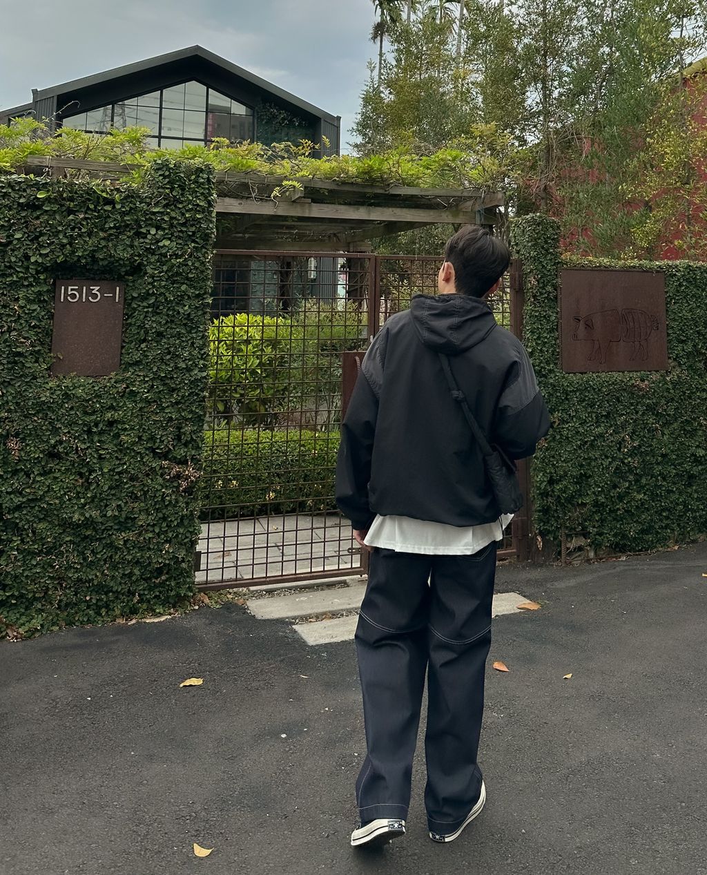 OPPAKOREA Y2K特殊車線牛仔寬褲 (2色) (無染色單寧)