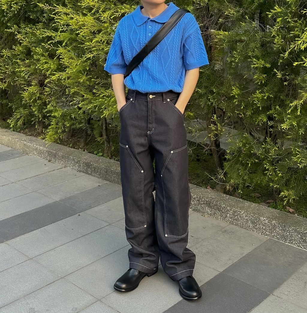 OPPAKOREA Fisher 翻領麻花針織短衫 (4色)
