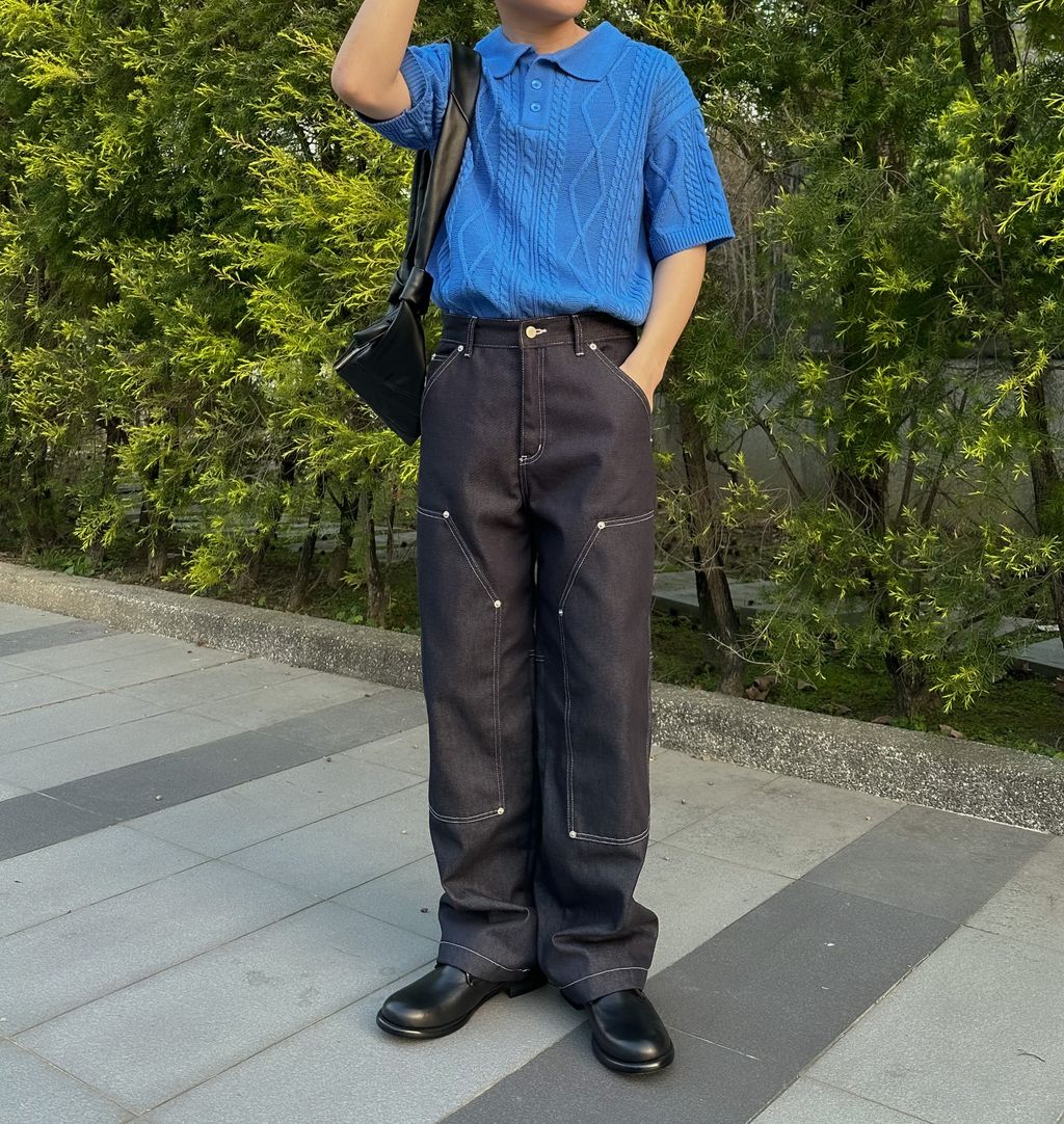 OPPAKOREA Fisher 翻領麻花針織短衫 (4色)