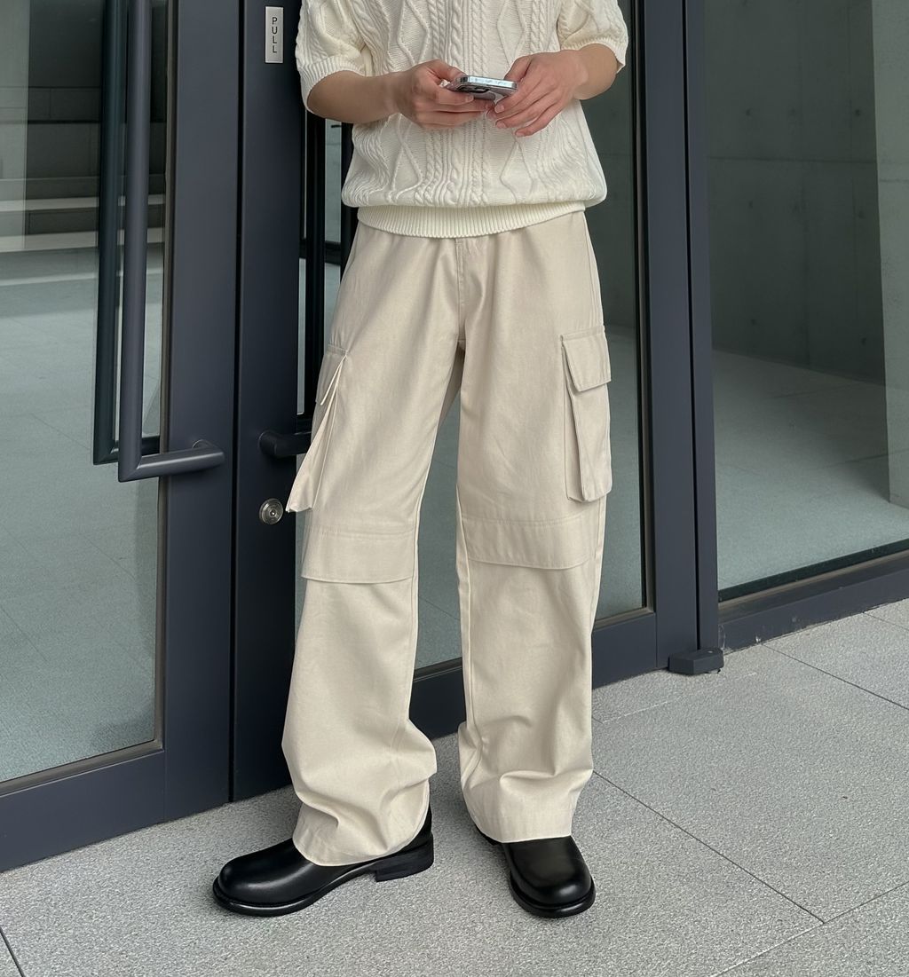OPPAKOREA Fisher 翻領麻花針織短衫 (4色)
