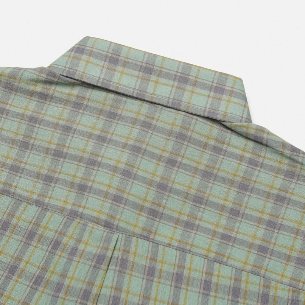 OPPAKOREA 格紋寬鬆棉質薄襯衫 (3色)