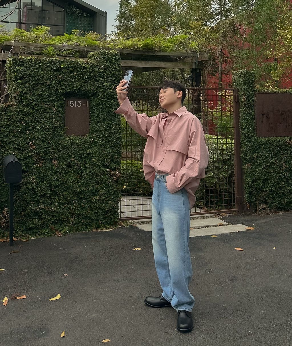 OPPAKOREA 層次風衣剪裁寬鬆襯衫 (5色)