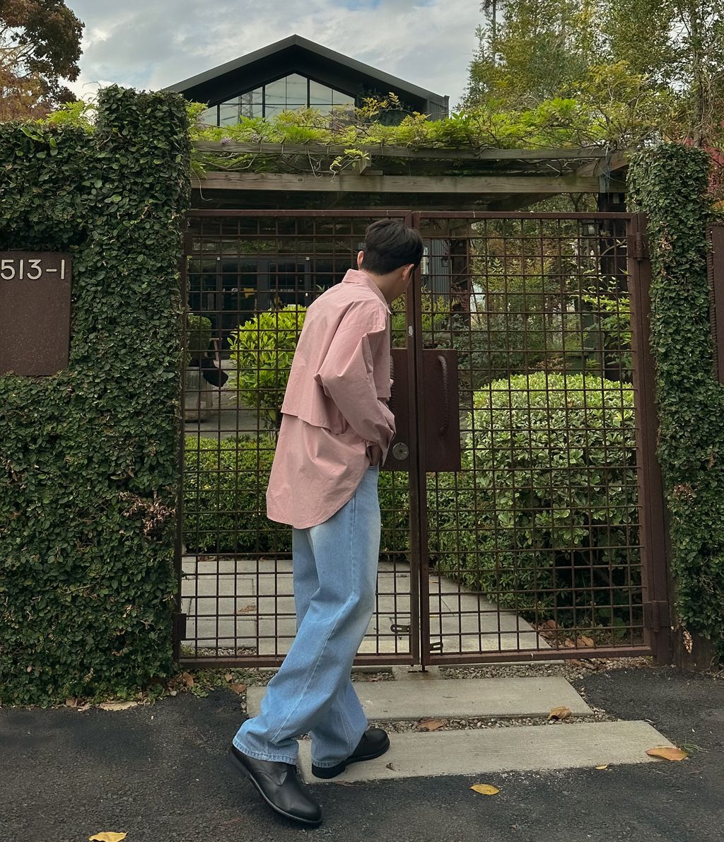 OPPAKOREA 層次風衣剪裁寬鬆襯衫 (5色)