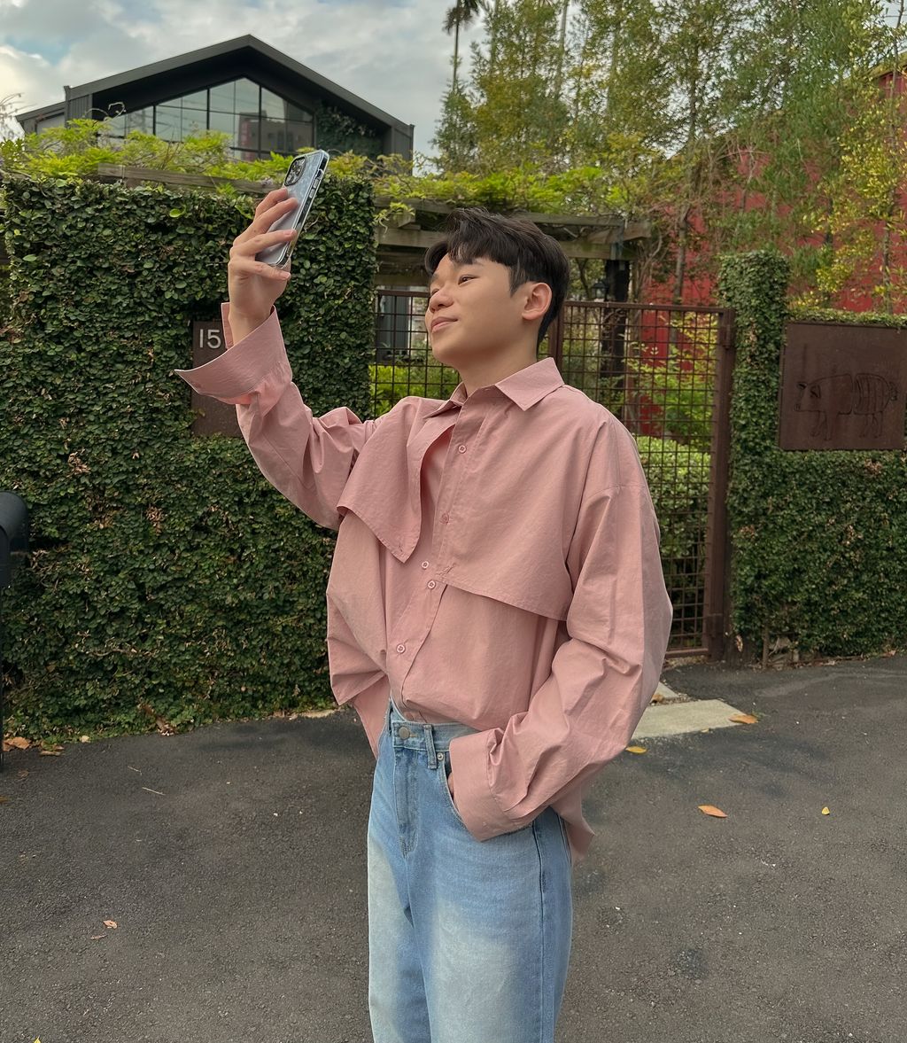 OPPAKOREA 層次風衣剪裁寬鬆襯衫 (5色)