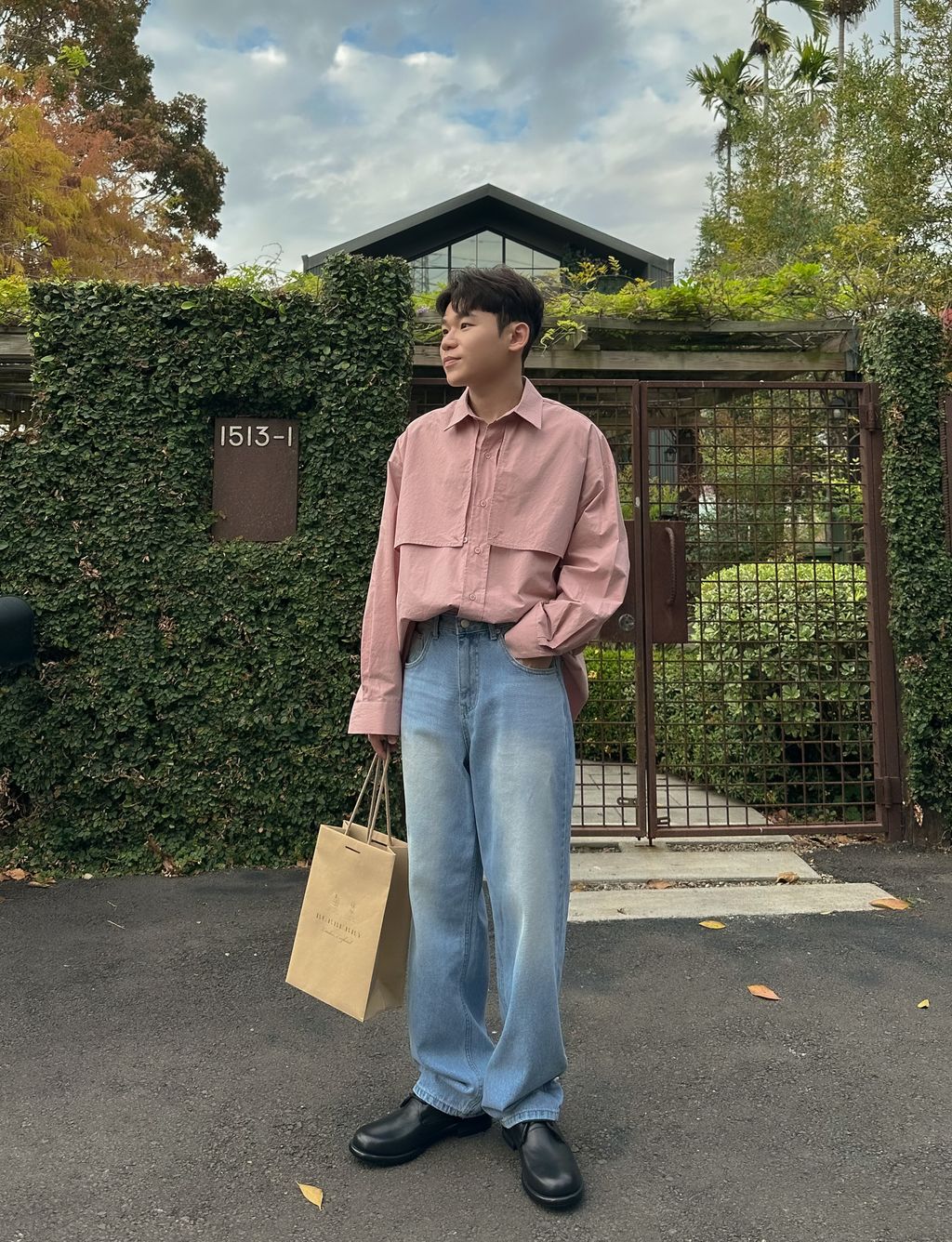 OPPAKOREA 層次風衣剪裁寬鬆襯衫 (5色)