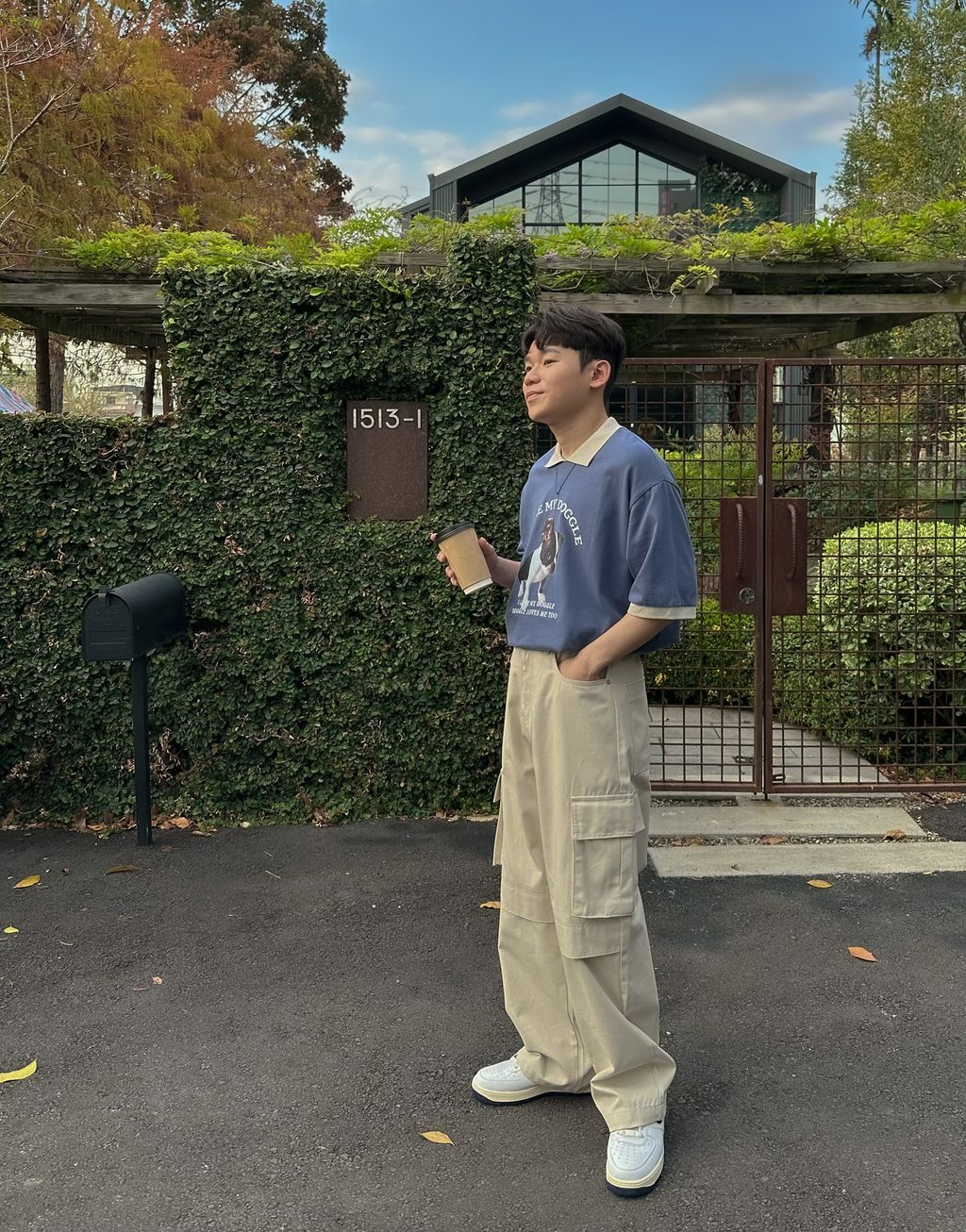 OPPAKOREA 口袋棉質工作寬褲 (3色) (推薦單品!!!)