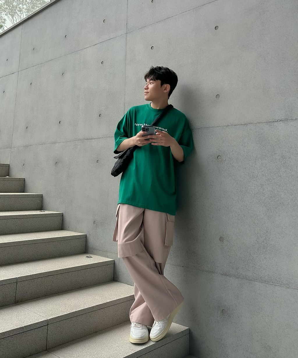 OPPAKOREA 口袋棉質工作寬褲 (3色) (推薦單品!!!)